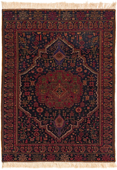 174 x 128 Afghan Mauri auf Seide