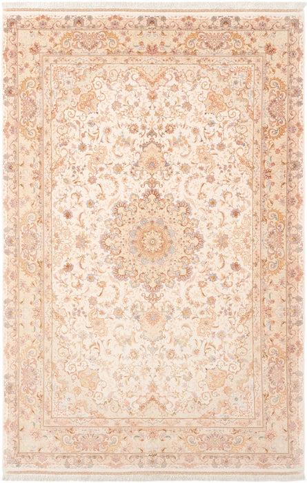 208 x 194 Täbriz mit Seide auf Seide