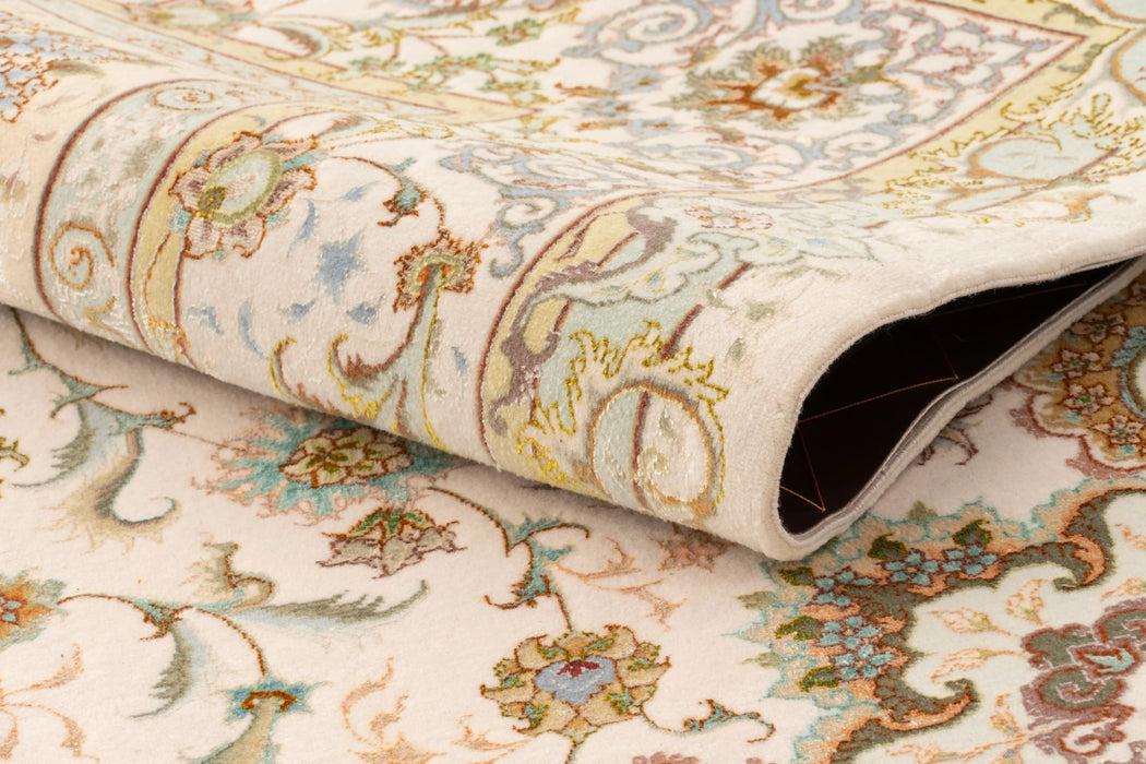 210 x 150 Täbriz mit Seide auf Seide