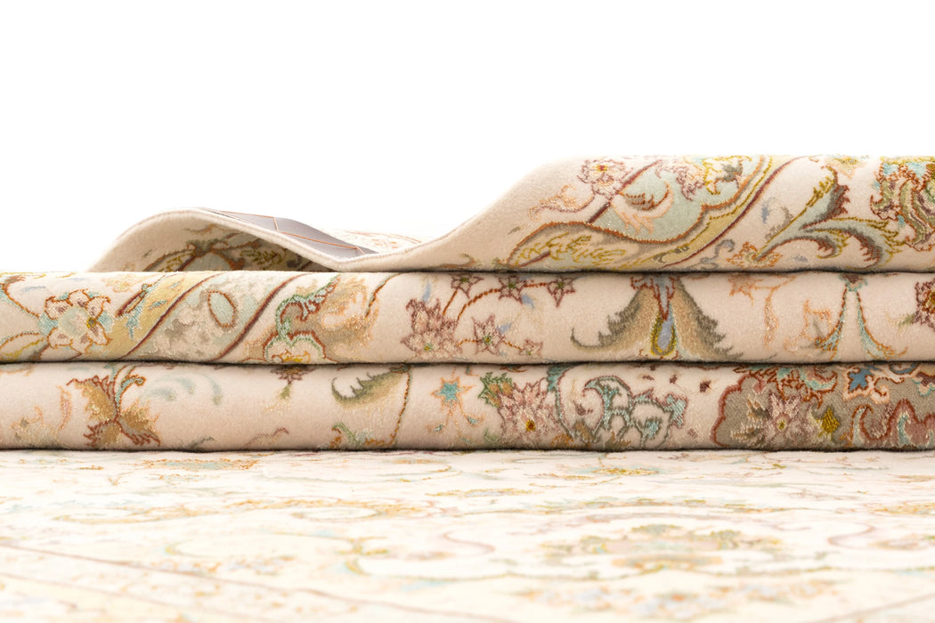 210 x 150 Täbriz mit Seide auf Seide