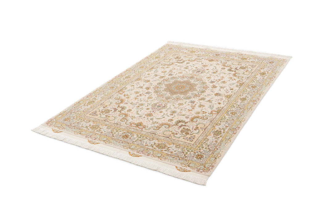 210 x 150 Täbriz mit Seide auf Seide