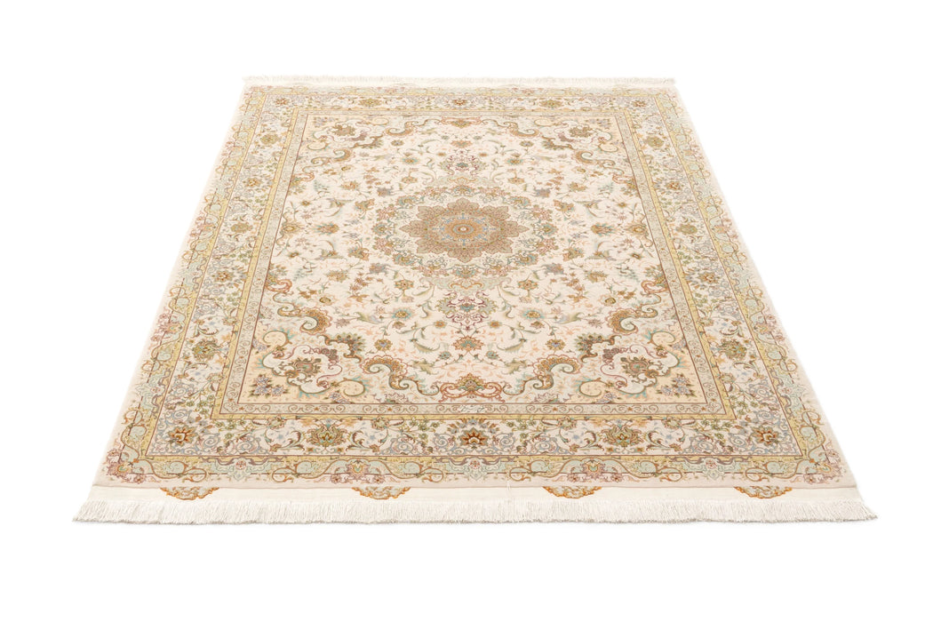 210 x 150 Täbriz mit Seide auf Seide