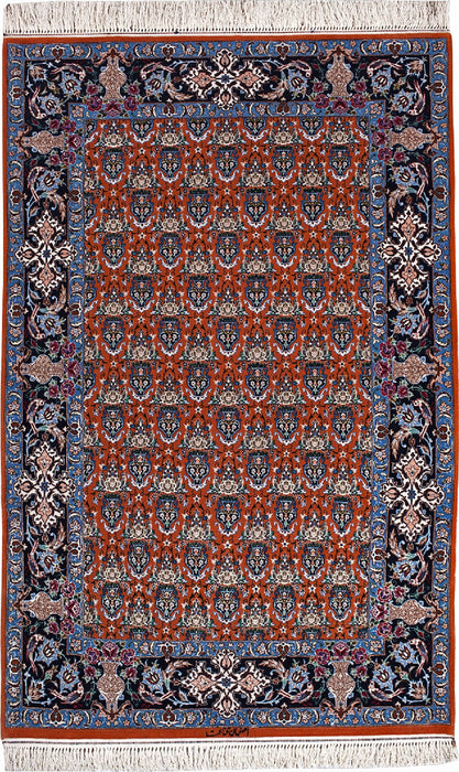 175 x 113 Isfahan auf Seide mit Seide